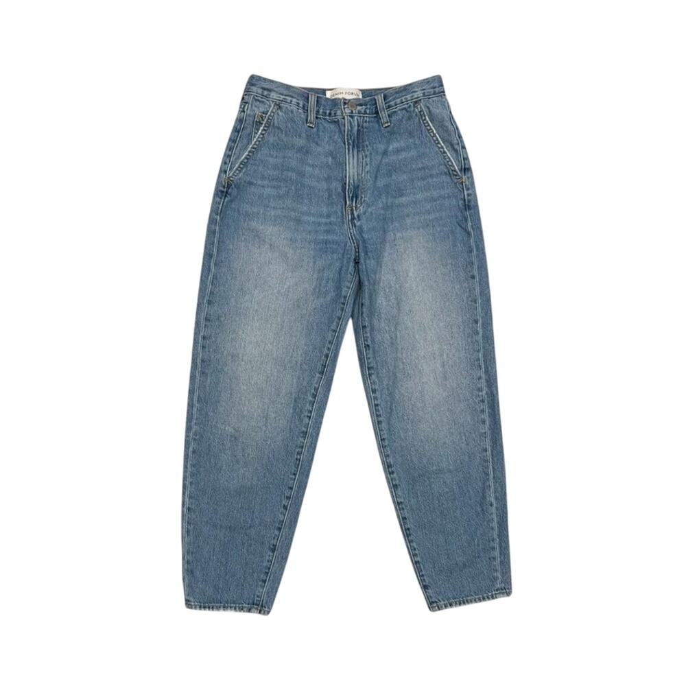 ★ Denim Forum High-Waisted Light Wash Relaxed Fit Jeans ★